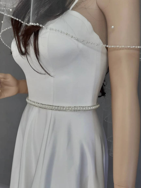 Pearl Beaded Wedding Dress Belt