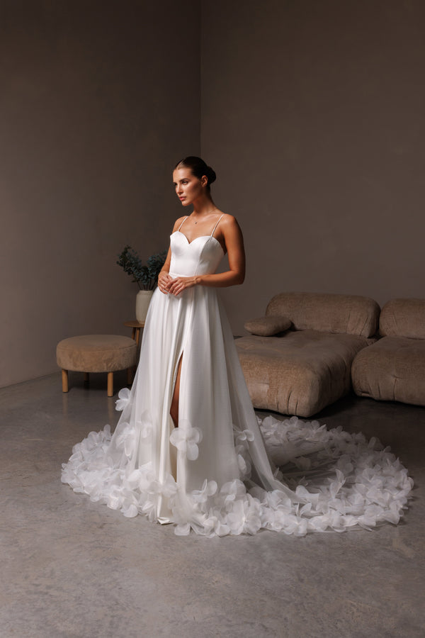 Skirt with 3D flowers SK3D-02/SK-002