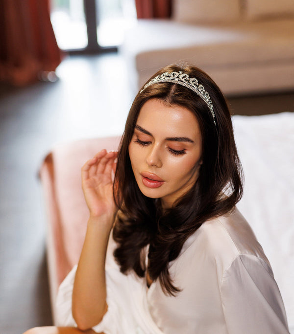 Bridal crystal princess  tiara